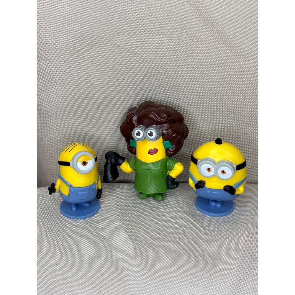 McDonalds Minions Scarlet Overkill Figure Set 2019 Despicable Me 3pc Lot